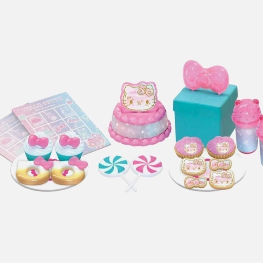 My Life As Hello Kitty 50th Anniversary Party Play Set 24pc for 18-inch Dolls